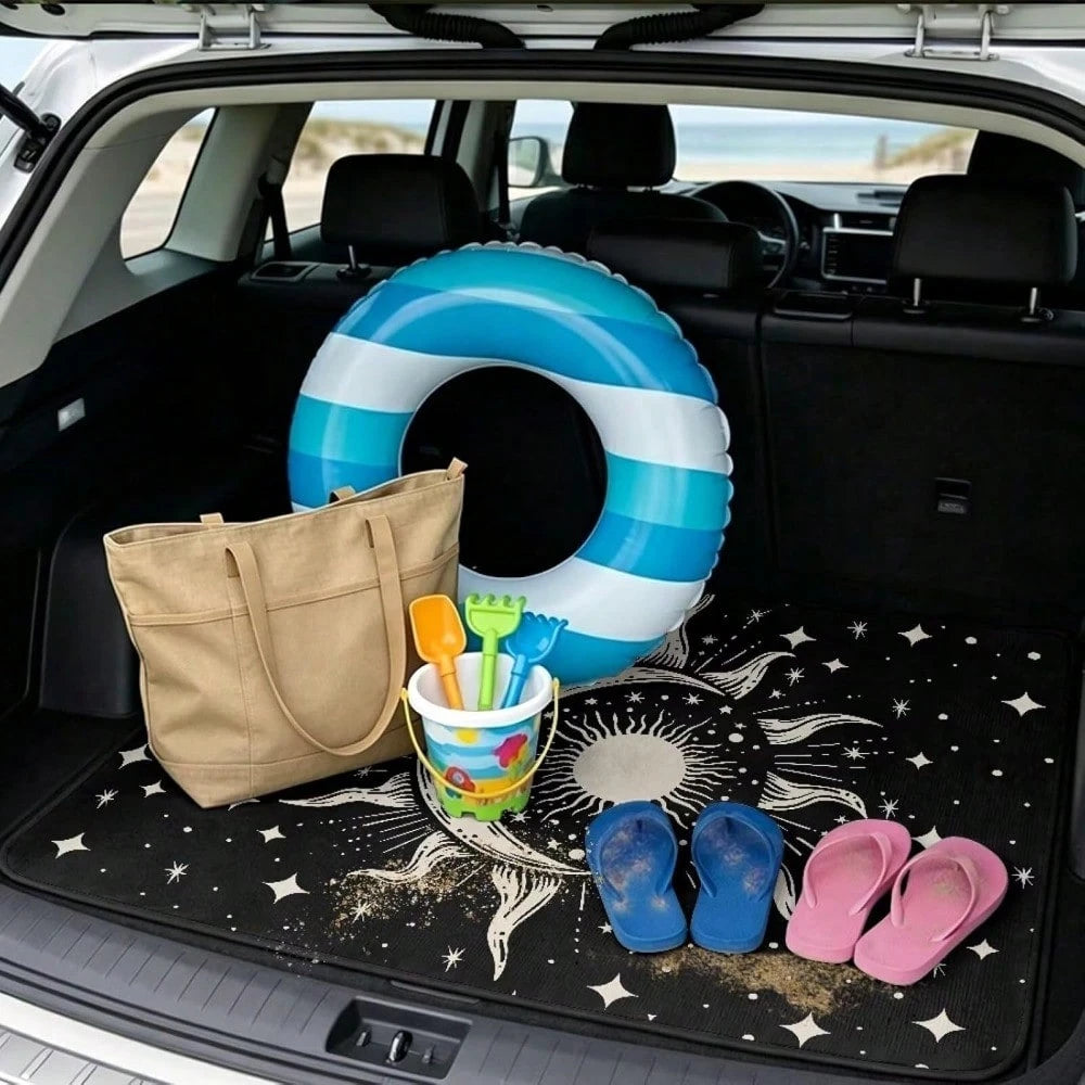 Moon Sun Gothic Cargo Liner & Car Trunk Mats Universal Size 29" X 39" Non-Slip Pets Dog Trunk Cargo Liner Car SUV Seat Cover Waterproof Floor Mat All Weather For Families/Travel Enthusiasts