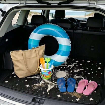 Moon Sun Gothic Cargo Liner & Car Trunk Mats Universal Size 29" X 39" Non-Slip Pets Dog Trunk Cargo Liner Car SUV Seat Cover Waterproof Floor Mat All Weather For Families/Travel Enthusiasts