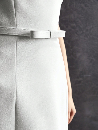 MOTF PREMIUM BOW BELTED BODYCON DRESS