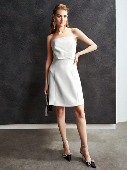 MOTF PREMIUM BOW BELTED BODYCON DRESS