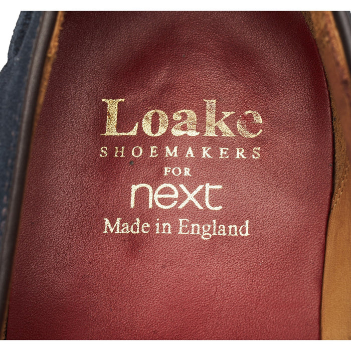 MTO '979286' Navy Blue Suede Tassel Loafers UK 7 F