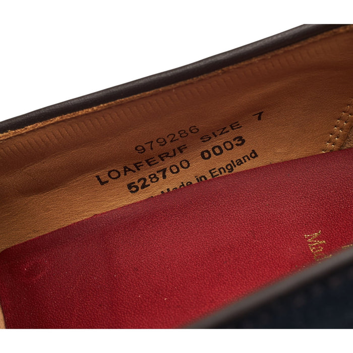 MTO '979286' Navy Blue Suede Tassel Loafers UK 7 F