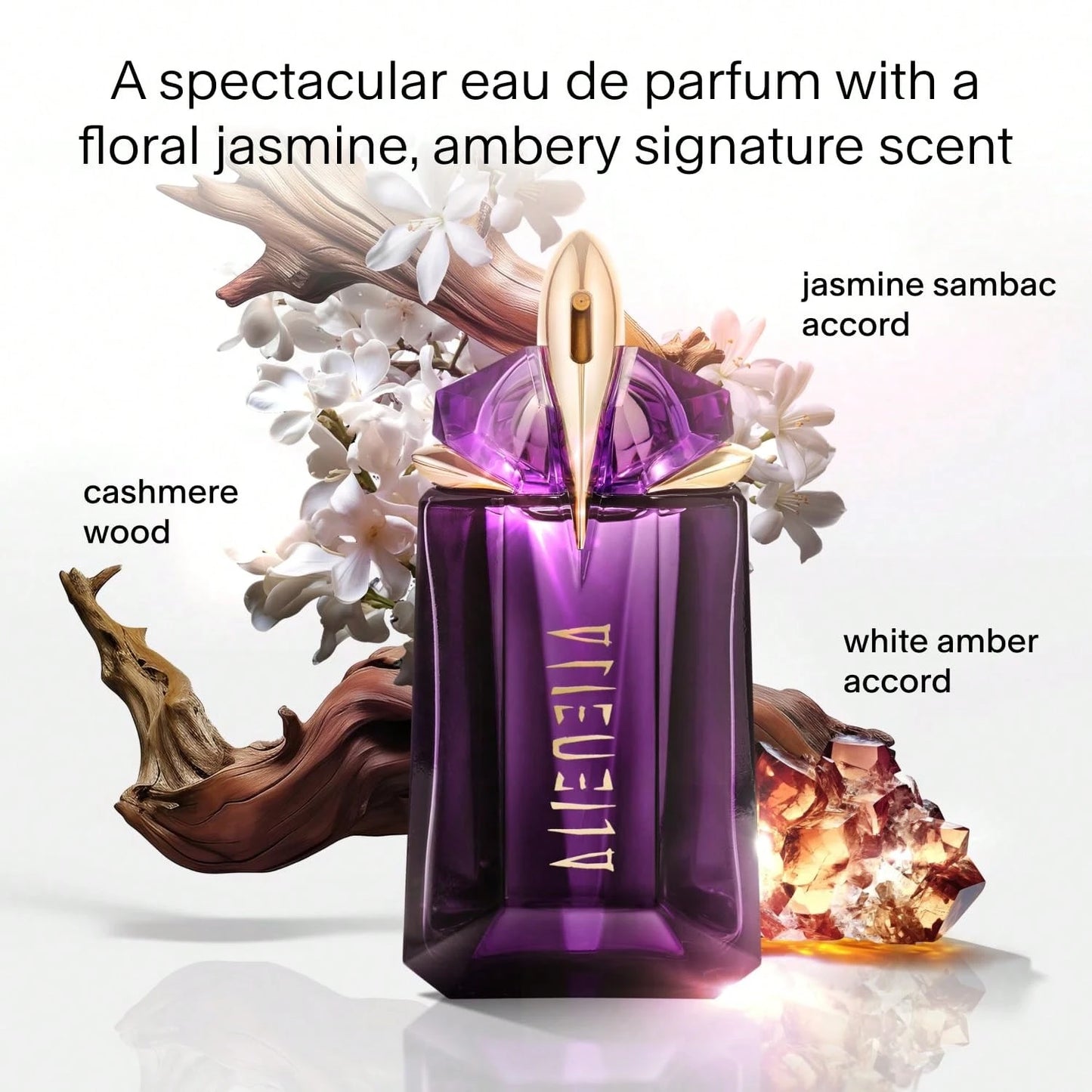 Mugler Alien Series (Alien Goddess/ Classic Alien) 100ml 3.4fl Oz- Amber Woody Floral Women's Perfume For Daily Wear Dating Holiday Gift