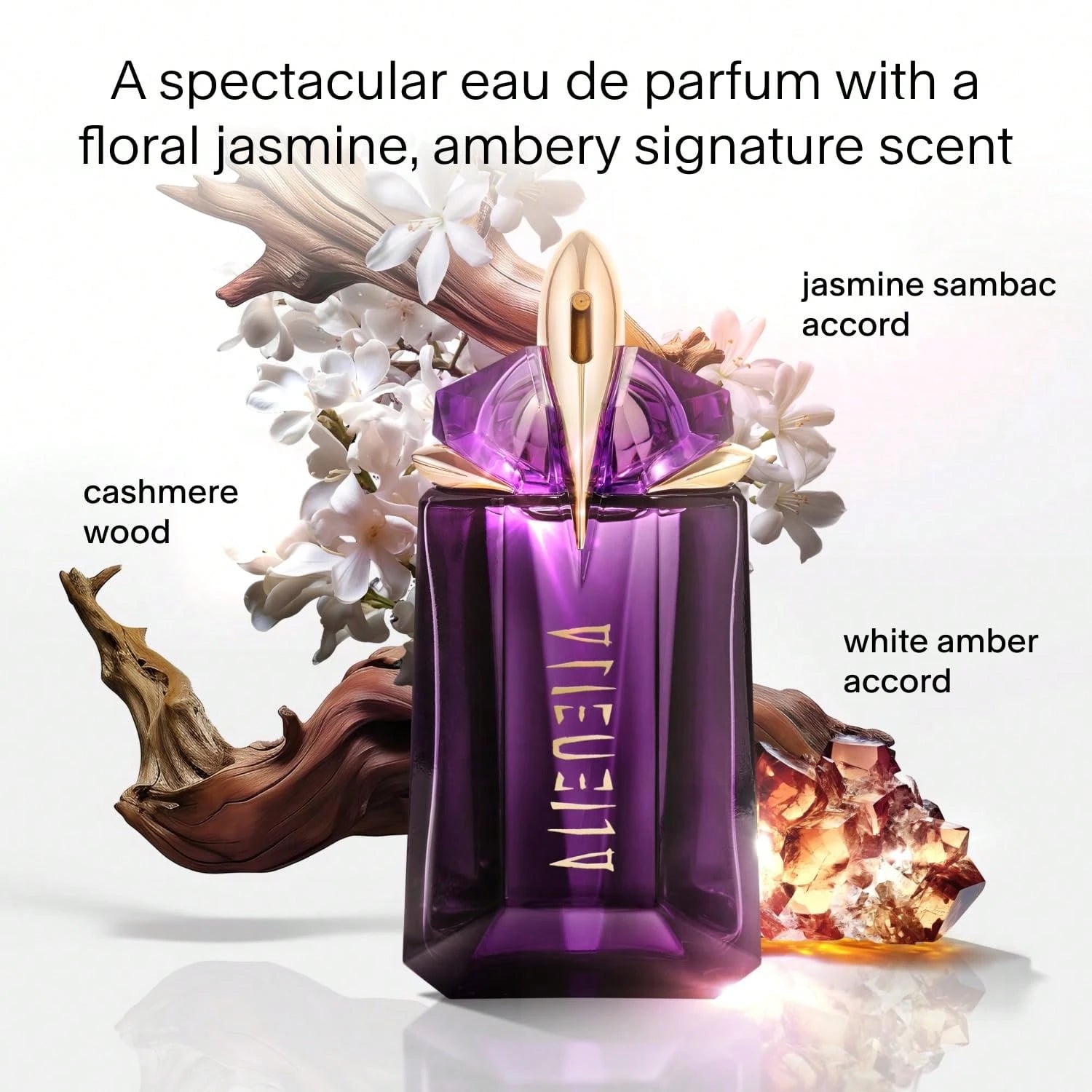 Mugler Alien Series (Alien Goddess/ Classic Alien) 100ml 3.4fl Oz- Amber Woody Floral Women's Perfume For Daily Wear Dating Holiday Gift