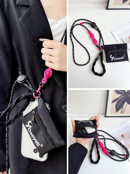Multi-Function Lanyard Strap For Phone, Neck Cord Crossbody Strap For Men & Women, Fashionable Creative Anti-Lost Anti-Drop Long Double Head Buckle Bag Camera Straps Accessories Gifts For Mother, Fami