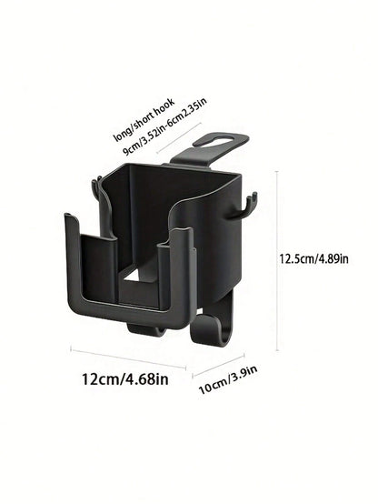 Multi Functional Car Seat Backrest Storage Rack With Cup Holder, Phone Holder And Hook- Suitable For Most Car Models, Can Store Water Bottles, Milk Tea Bags, Garbage Bags And Glasses, Car Storage, Re