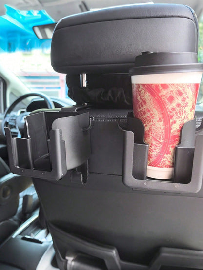 Multi Functional Car Seat Backrest Storage Rack With Cup Holder, Phone Holder And Hook- Suitable For Most Car Models, Can Store Water Bottles, Milk Tea Bags, Garbage Bags And Glasses, Car Storage, Re