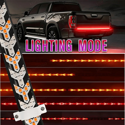 Multi-Functional Turn Signal Light Strip, Herringbone Design, Wide Beam, Battery-Free, 47-Inch/47.24-Inch