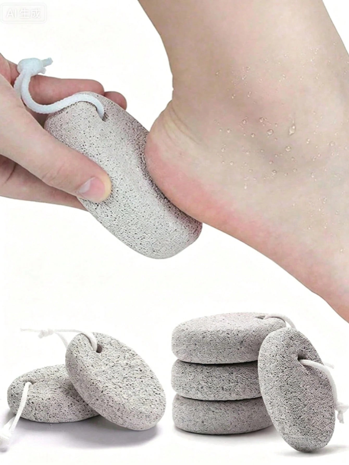 Natural Pumice Stone, Reusable Foot Care Tool, Foot And Hand Hard Skin Callus Remover, Callus Remover With Pumice Stone, Professional Foot Care Tool Set, Foot Scrub, Suitable For Severe Calluses On Fe