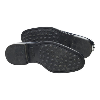 Navy Blue Leather Loafers UK 6.5