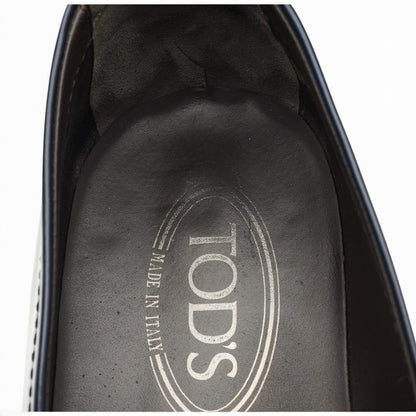 Navy Blue Leather Loafers UK 6.5