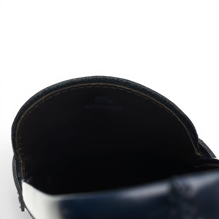 Navy Blue Leather Loafers UK 6.5