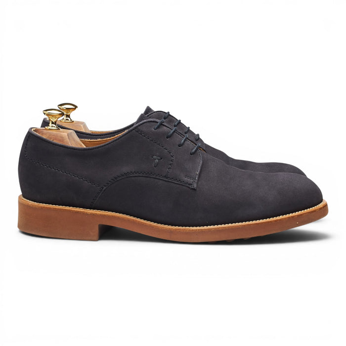 Navy Blue Nubuck Derby UK 11