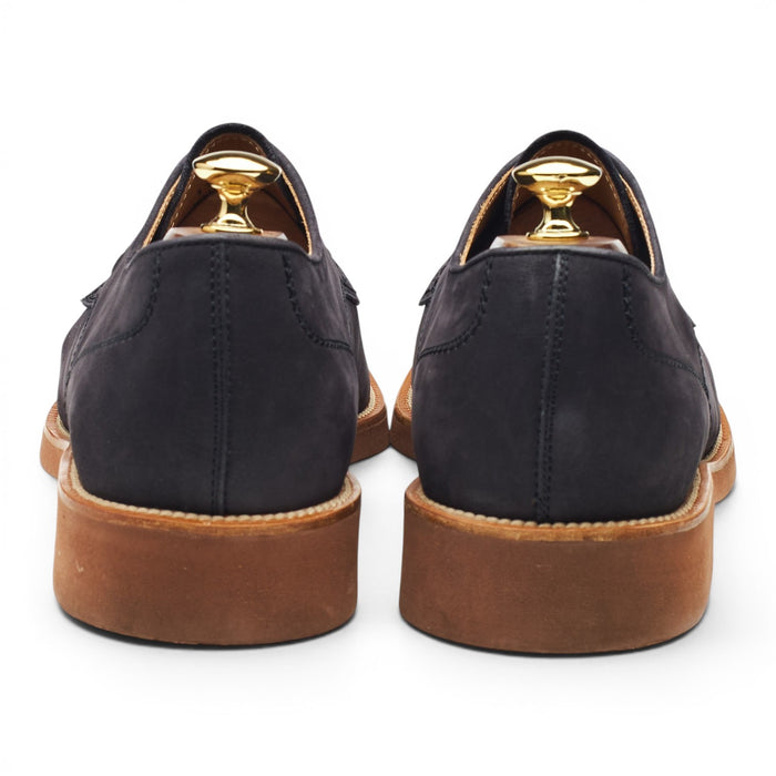 Navy Blue Nubuck Derby UK 11