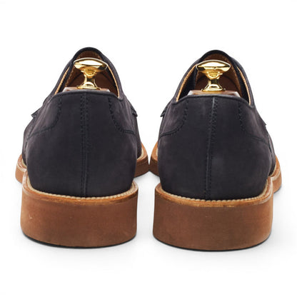 Navy Blue Nubuck Derby UK 11