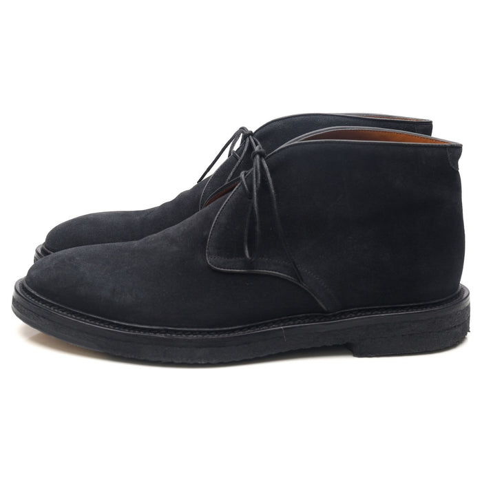 Navy Blue Suede Chukka Boots UK 8.5