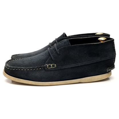 Navy Blue Suede Handsewn Chukka Boots UK 7 US 8