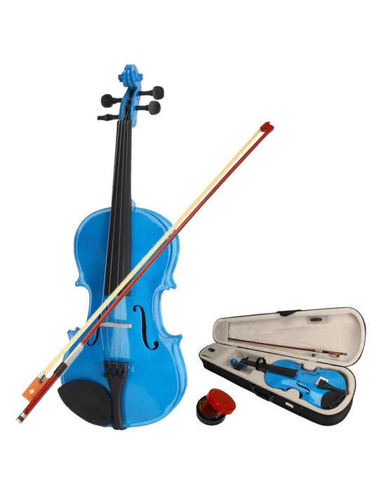 New 4/4 Acoustic Violin Case Bow Rosin