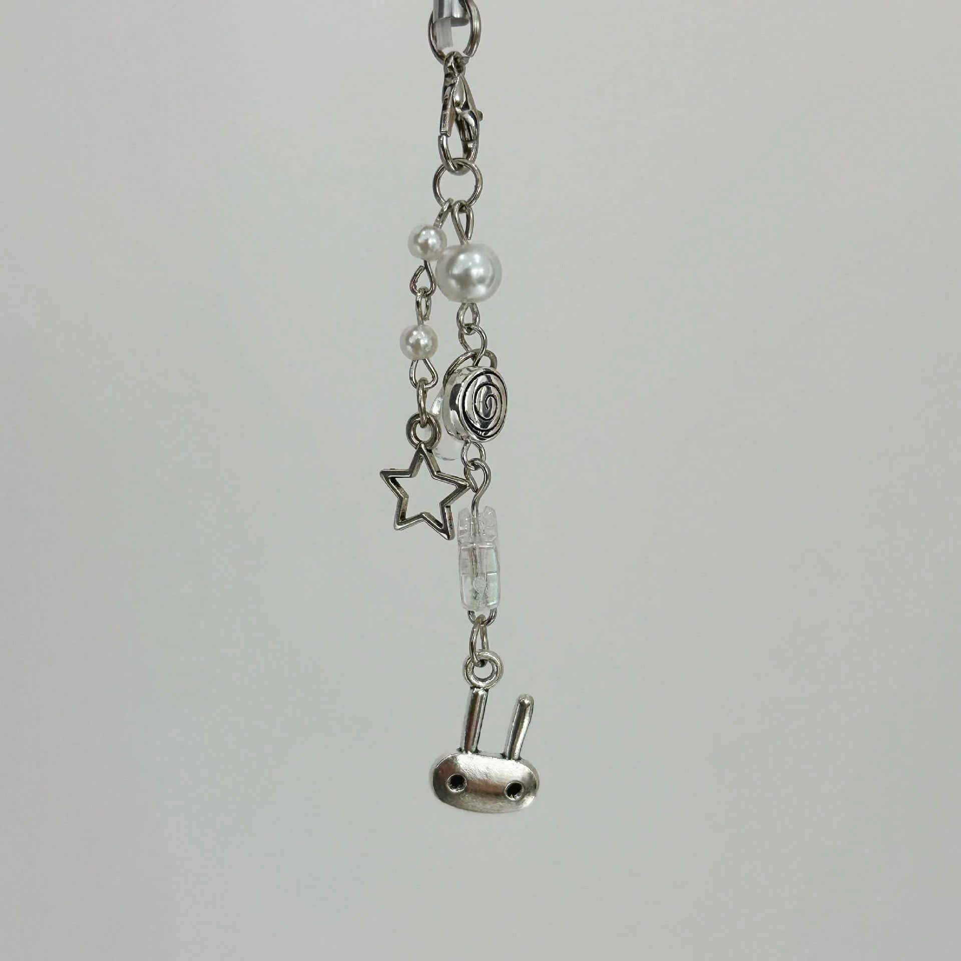 New Design Y2K Style Cute Rabbit Ears Star Chain Phone Pendant Handmade Beaded Bag Charm Phone Strap Phone Lanyard Phone Accessory Gifts For Mother, Family, Friends, Birthday, Holiday Phone Charm, Pho