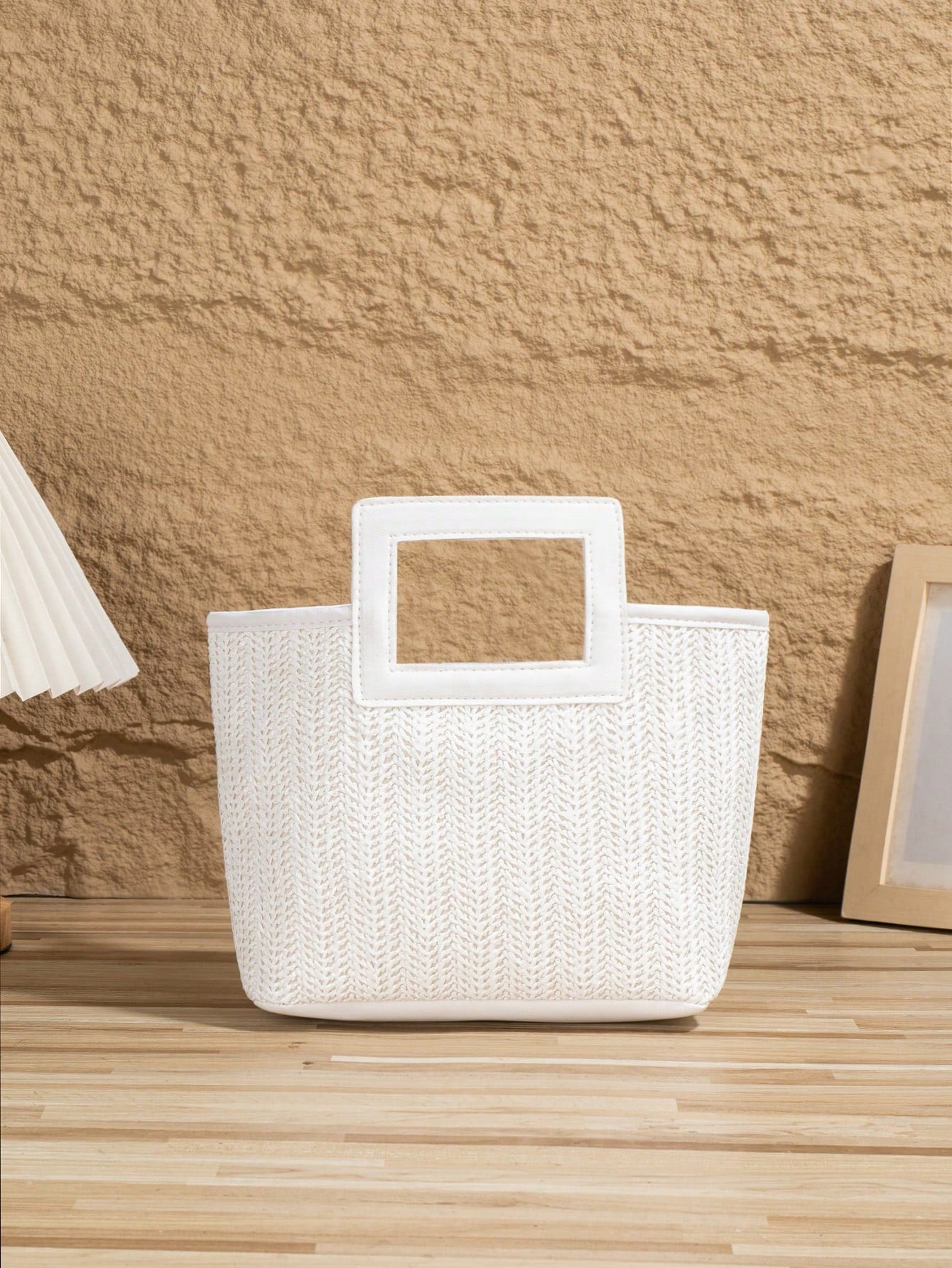 New European Style Woven Bag, Vacation Straw Bag, Travel Bag, Fashionable Portable Storage Bag, Beach Bag, Straw Handbag, Mini Straw Handbag, Summer Essential, Versatile Item, Perfect For Women, Girls
