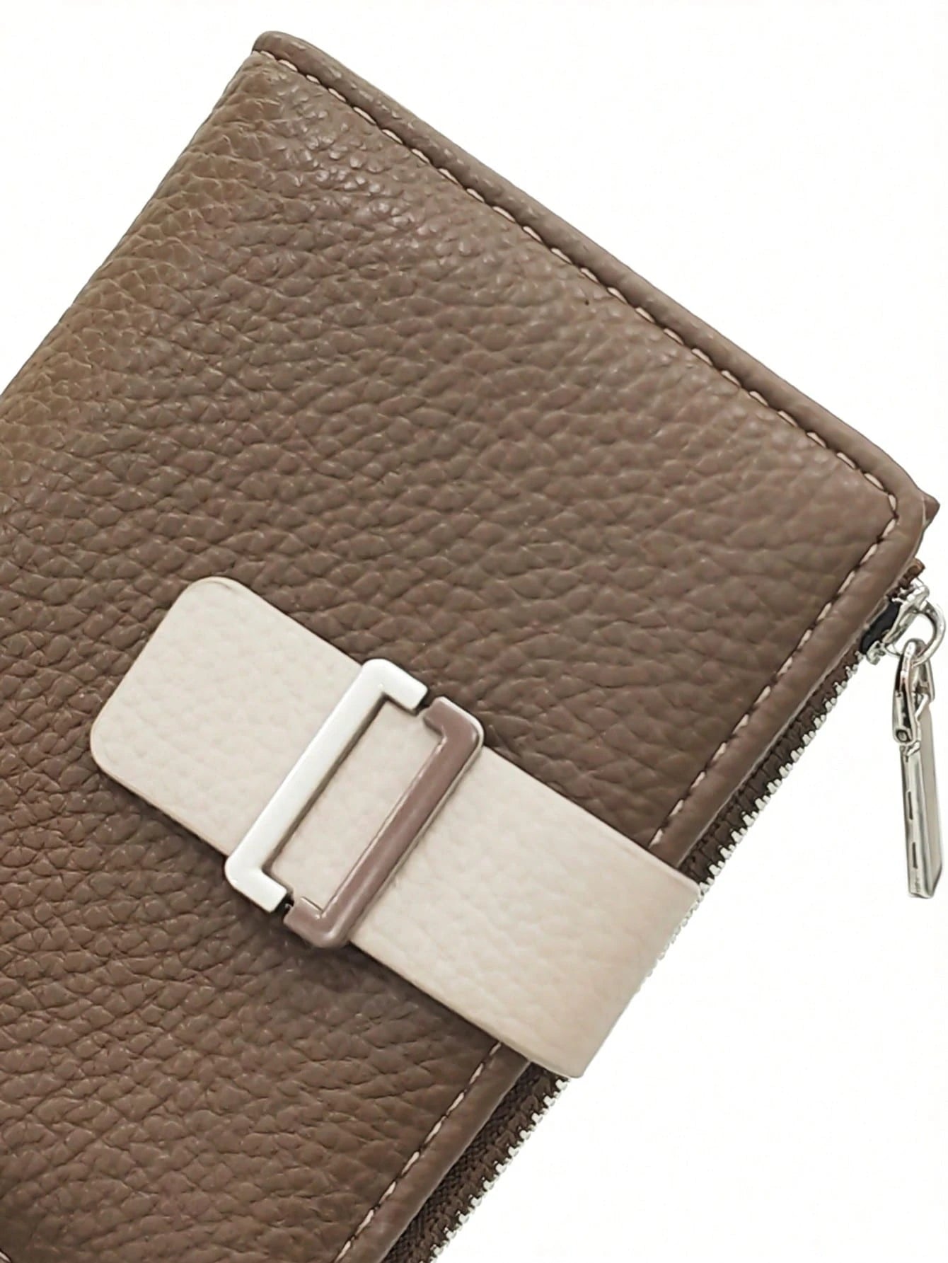 New Ladies Short Folding Wallet, Soft PU Zipper Multi-Function Large-Capacity Card Clip Coin Purse, Exquisite Fashion Simple Casual Walle