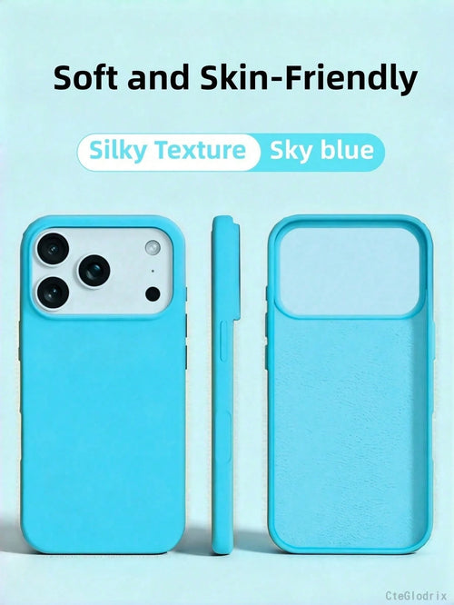 New Luxury Shockproof Soft Beige Phone Case, Compatible With IPhone 17 16 15 Pro 14 Plus 13 12 11 17 Pro Max Air XR XS Max X/XS 7/8 Plus 7/8, Anti-Drop Smooth Protective Shell, Durable, Fashion Design