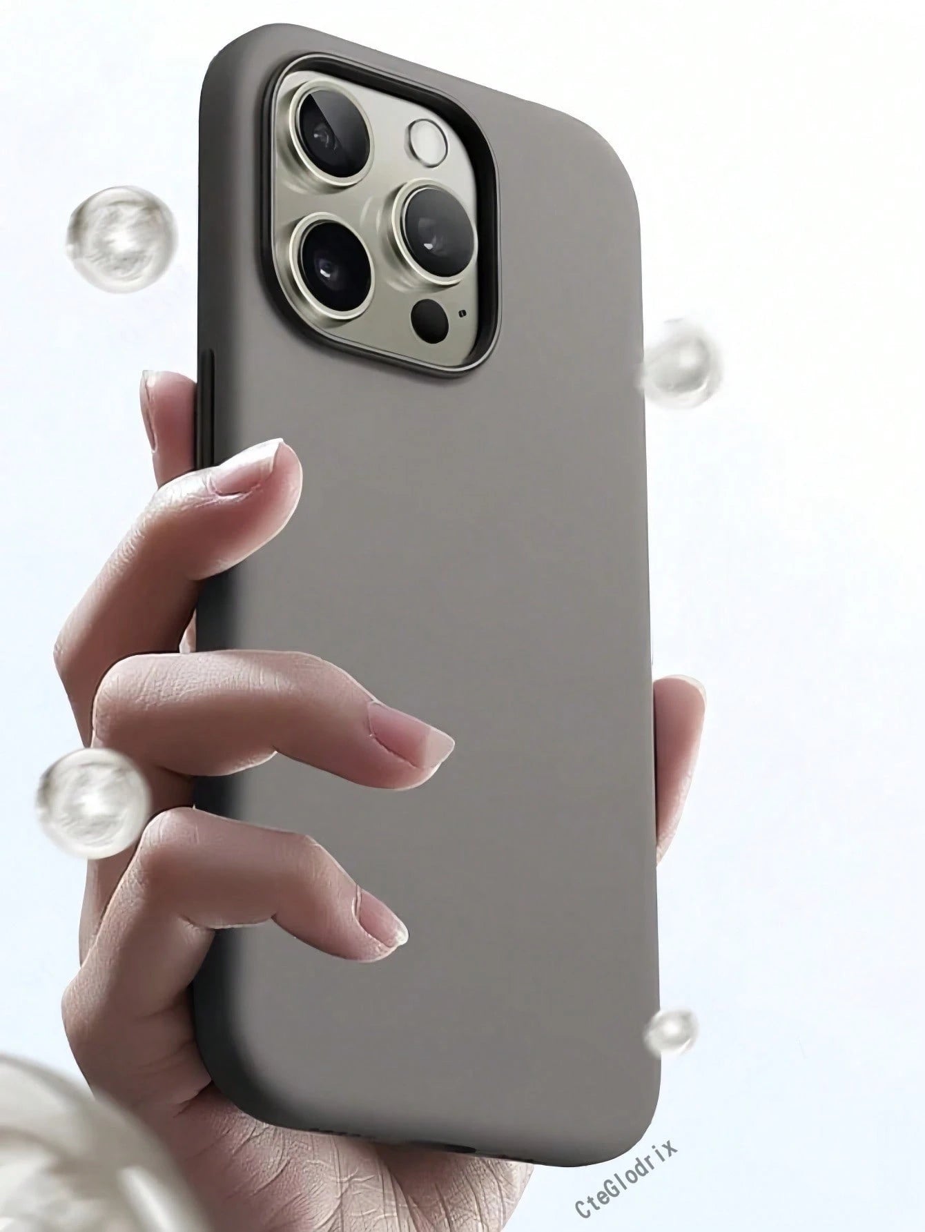 New Luxury Shockproof Soft Beige Phone Case, Compatible With IPhone 17 16 15 Pro 14 Plus 13 12 11 17 Pro Max Air XR XS Max X/XS 7/8 Plus 7/8, Anti-Drop Smooth Protective Shell, Durable, Fashion Design