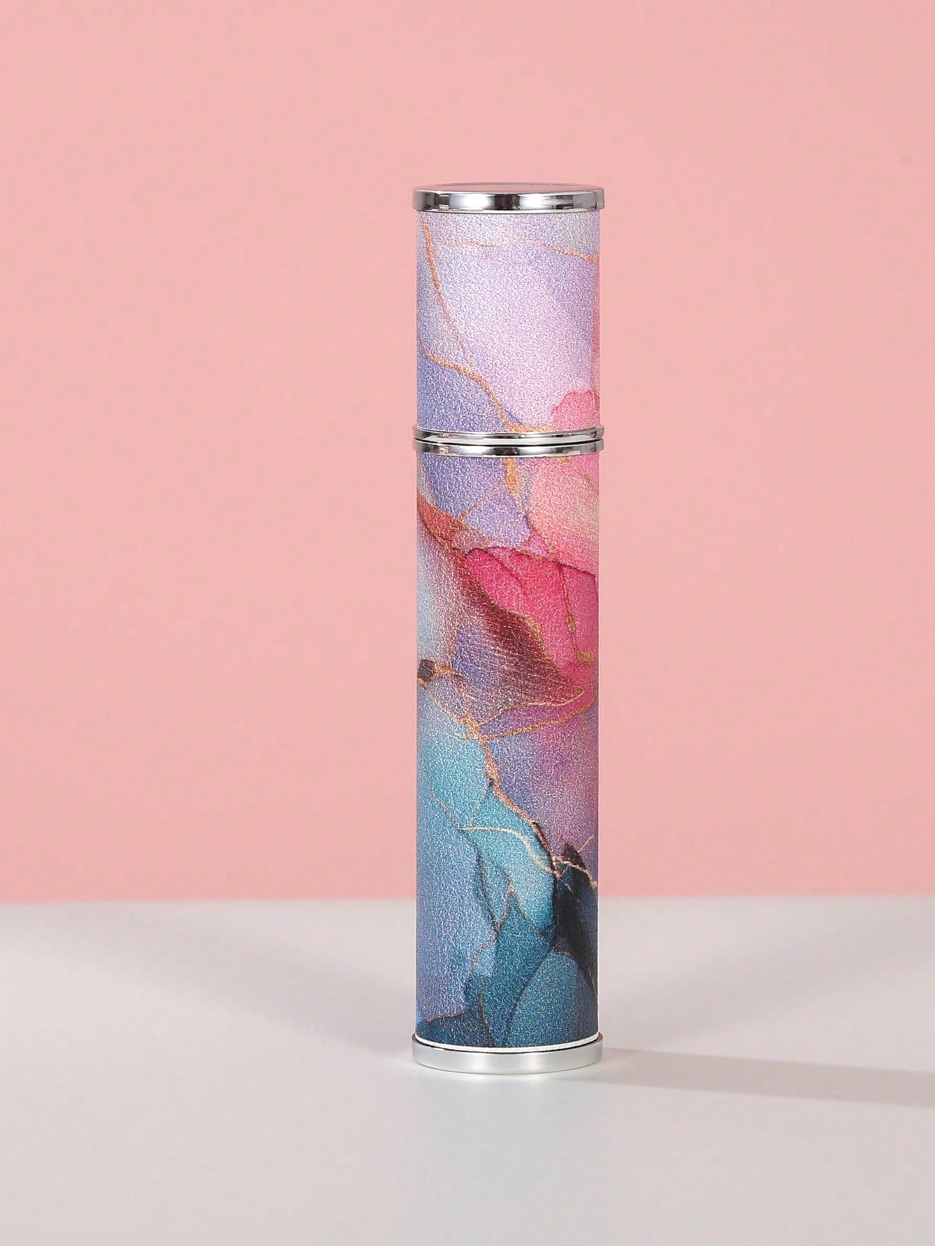 New Marble Pattern Leather Glass Perfume Bottle, Printed High-End Portable Travel Spray Bottle, Toner Hydrating Mist Bottle, Essential For Outings