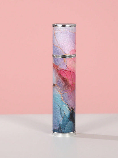 New Marble Pattern Leather Glass Perfume Bottle, Printed High-End Portable Travel Spray Bottle, Toner Hydrating Mist Bottle, Essential For Outings