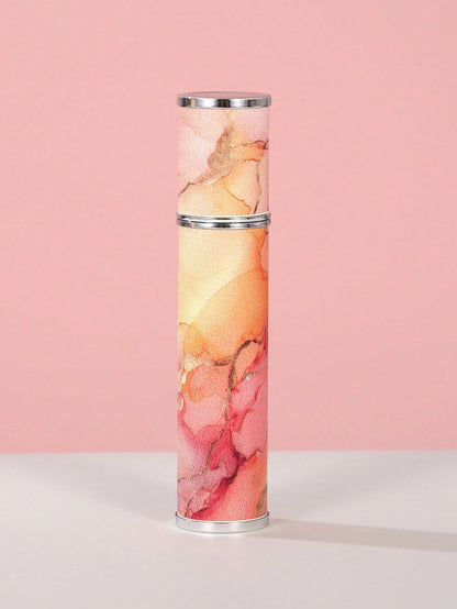 New Marble Pattern Leather Glass Perfume Bottle, Printed High-End Portable Travel Spray Bottle, Toner Hydrating Mist Bottle, Essential For Outings