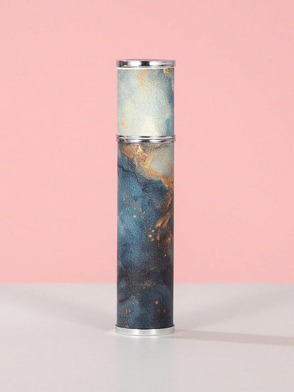 New Marble Pattern Leather Glass Perfume Bottle, Printed High-End Portable Travel Spray Bottle, Toner Hydrating Mist Bottle, Essential For Outings