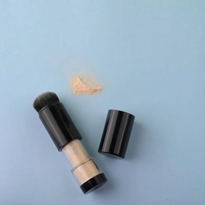 New Portable Refillable Powder Brush, Retractable Makeup Brush Tool For Reusable Powder, Blush, Body Powder, Suitable For Makeup, Travel, SPF Powder Compact,Foundation Brush,Concealer Brush,Blush Brus