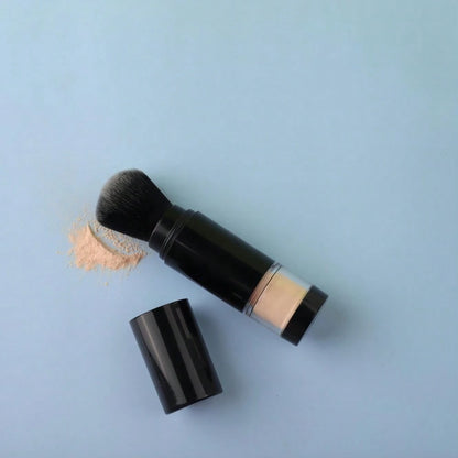 New Portable Refillable Powder Brush, Retractable Makeup Brush Tool For Reusable Powder, Blush, Body Powder, Suitable For Makeup, Travel, SPF Powder Compact,Foundation Brush,Concealer Brush,Blush Brus