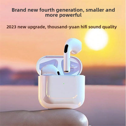 New True Wireless Bluetooth Earphones With High Sound Quality And Noise Cancellation, Suitable For Apple TWS Earbuds Clear Call/ Clear Voice Call Daily Use Sport Wireless Earbuds For Sports/ Workout
