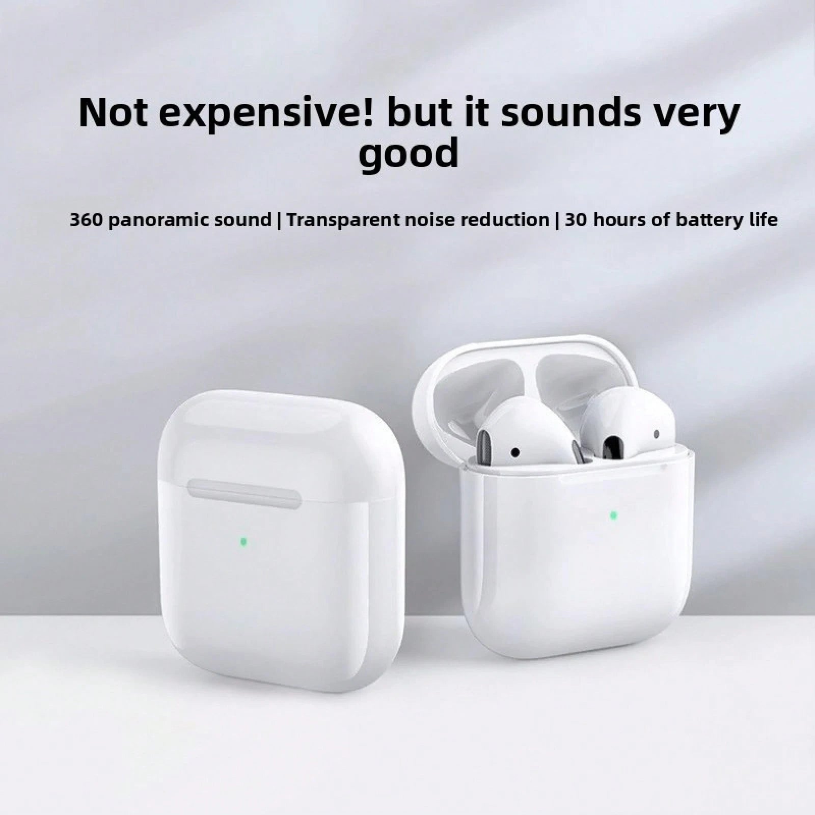 New True Wireless Bluetooth Earphones With High Sound Quality And Noise Cancellation, Suitable For Apple TWS Earbuds Clear Call/ Clear Voice Call Daily Use Sport Wireless Earbuds For Sports/ Workout