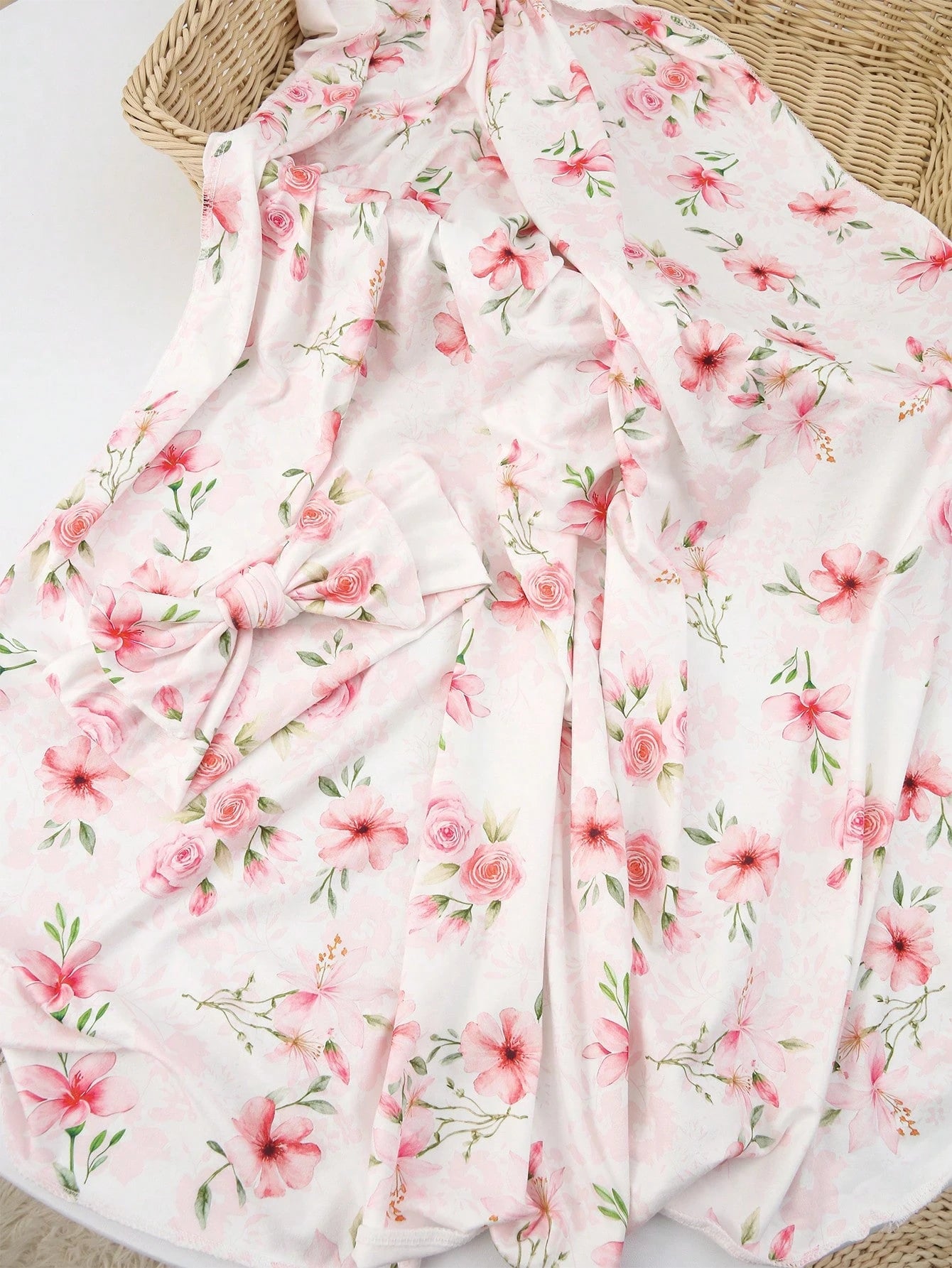 Newborn Baby Floral Print Photography Headband Set