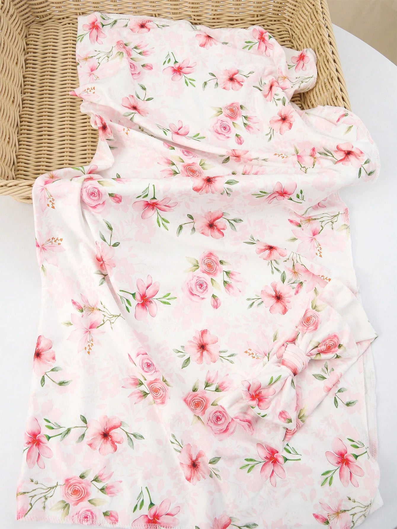 Newborn Baby Floral Print Photography Headband Set
