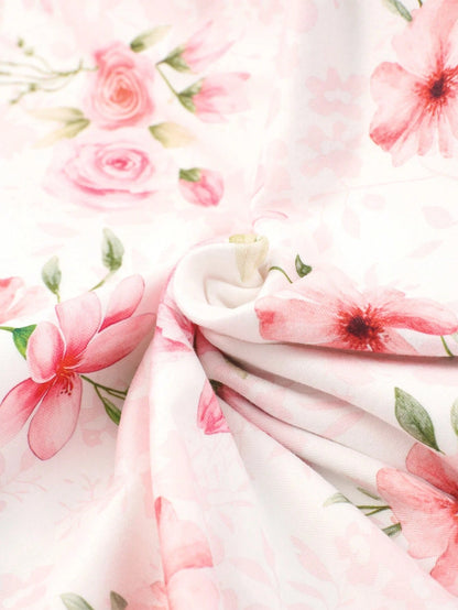 Newborn Baby Floral Print Photography Headband Set