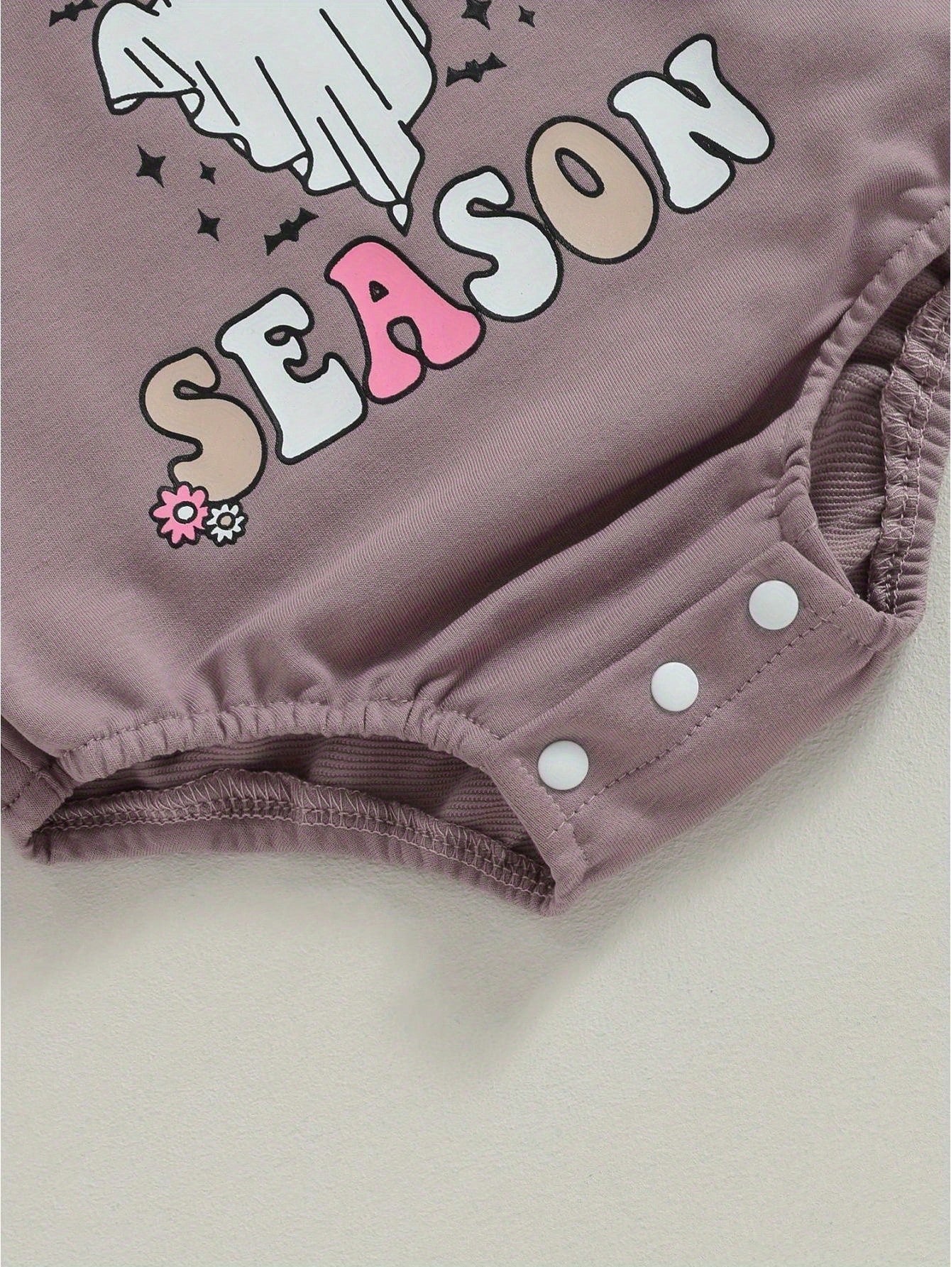 Newborn Baby Girls Halloween Romper Sweatshirt Letters Long Sleeve Bodysuits 3M 6M 9M 12M 18M 24M Infant Casual Tee Tops