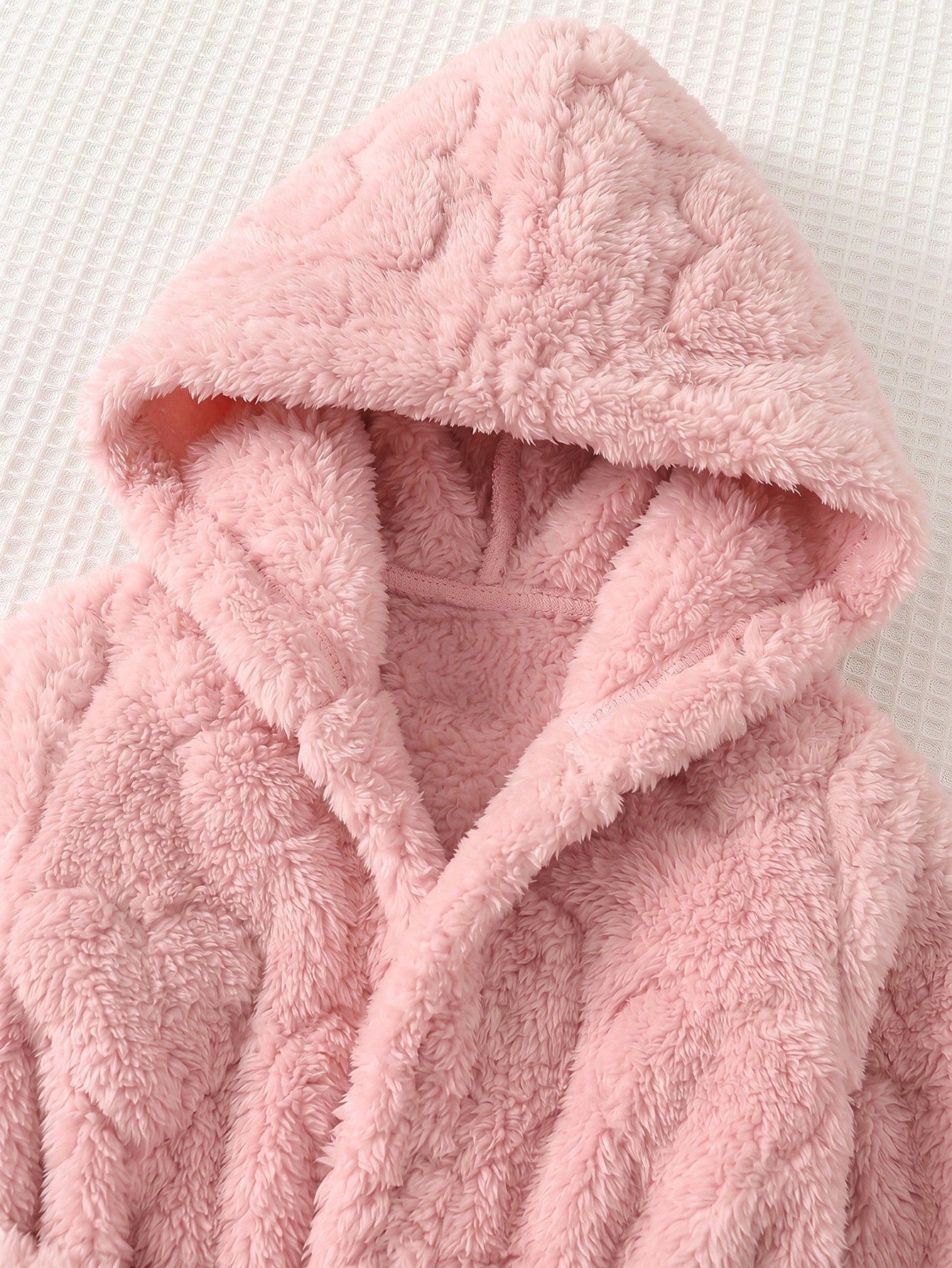 Newborn Baby Plush Long Sleeve Hooded Robe Autumn Winter