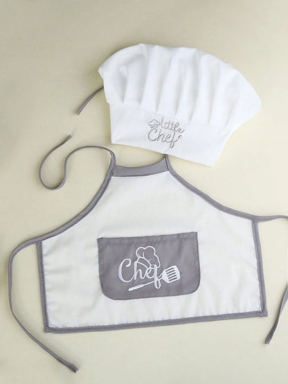 Newborn Photography Outfits Baby Boy White Chef Hat And Apron Set Infant Photoshoot Props 1 Month And 100 Days Baby Photo Props Fall Winter