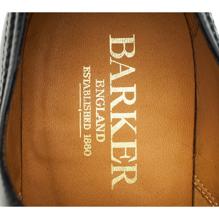 'Newcastle' Black Leather Oxford Brogues UK 9.5 G