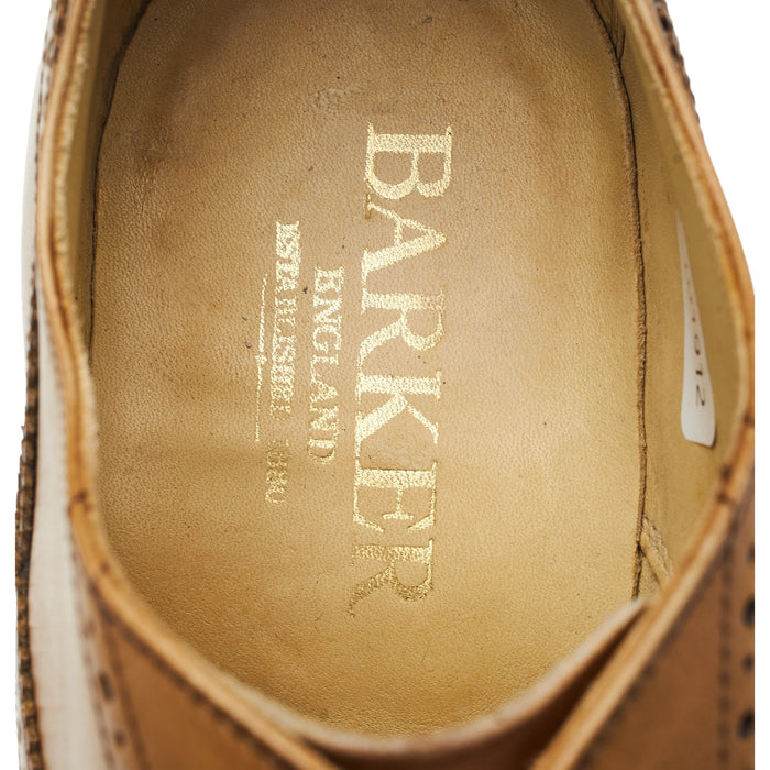 'Newcastle' Tan Brown Leather Oxford Brogues UK 7 G