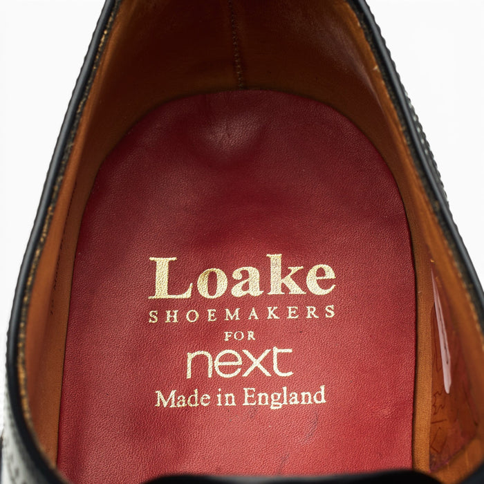 Next Black Leather Oxford Brogues UK 7 F