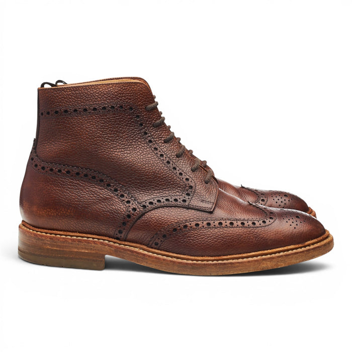 Next Brown Leather Brogue Boots UK 7 F