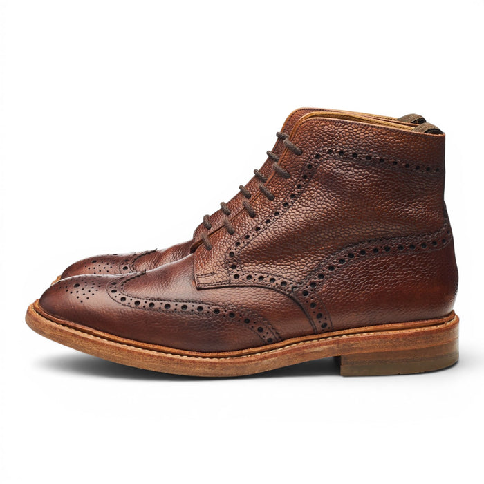 Next Brown Leather Brogue Boots UK 7 F