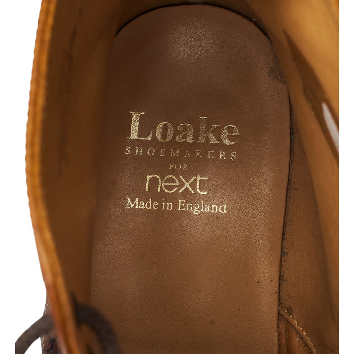 Next Brown Leather Brogue Boots UK 7 F