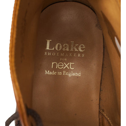 Next Brown Leather Brogue Boots UK 7 F