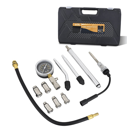 Nilight 11PCS Engine Compression Tester Kit 300 PSI Compression Gauge With Spark Plug Tester, Cylinder Pressure Tester, Engine Compression Test Tool For Car Motorcycle ATV UTV Truck SUV Gasoline Engin