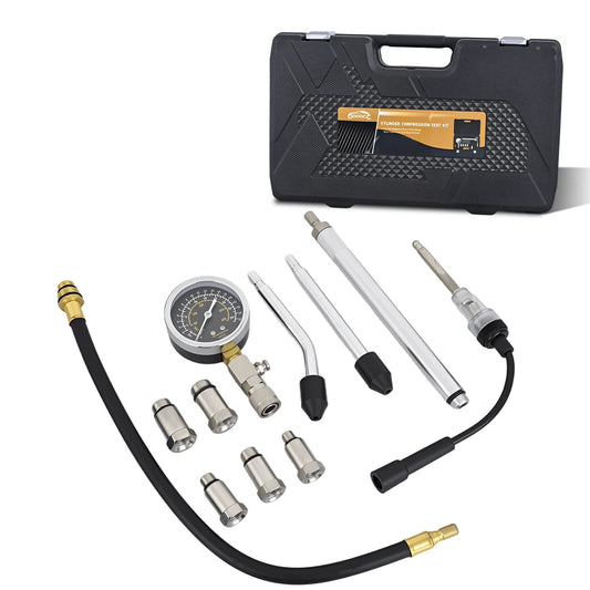 Nilight 11PCS Engine Compression Tester Kit 300 PSI Compression Gauge With Spark Plug Tester, Cylinder Pressure Tester, Engine Compression Test Tool For Car Motorcycle ATV UTV Truck SUV Gasoline Engin